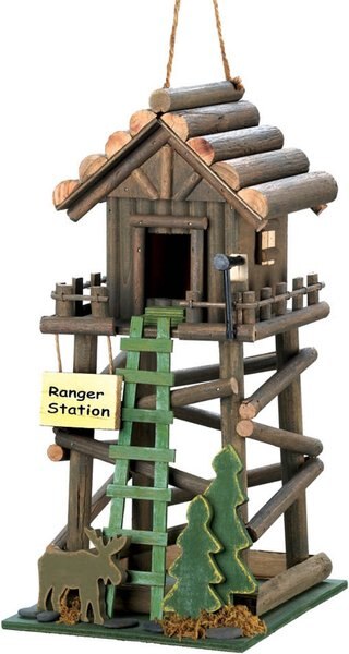 Zingz and Thingz Ranger Station Bird House