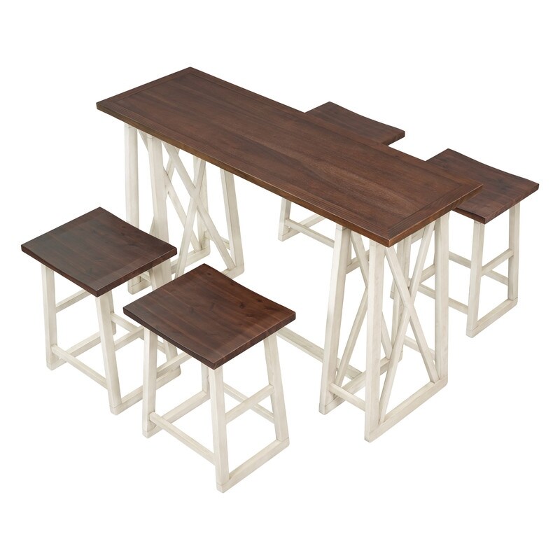 5 piece counter height bar table sets  country table sets 4 stools  kitchenette table sets Bar control tables and chairs