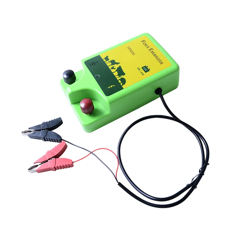 Waterproof 12V battery powered low impedance electric fence charger