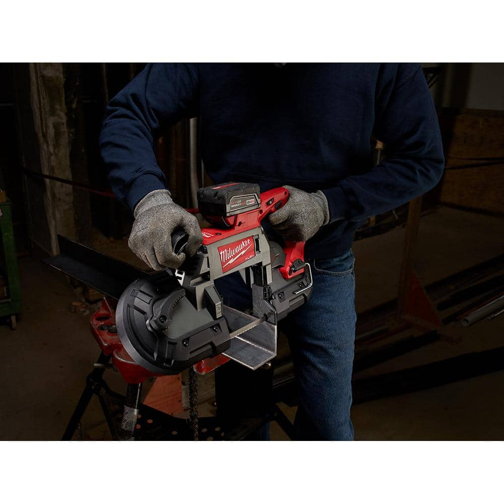 Milwaukee M18 FUEL 18-Volt Lithium-Ion Brushless Cordless Deep Cut Band Saw with HIGH OUTPUT 8.0 Ah Battery 2729-20-48-11-1880