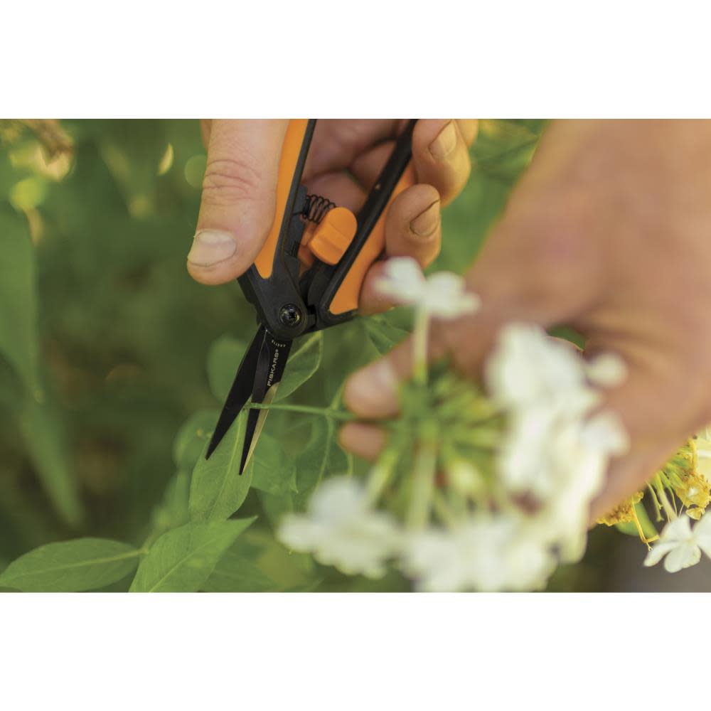 Fiskars Pruning Snips Micro Tip Precision Ground Coated Steel