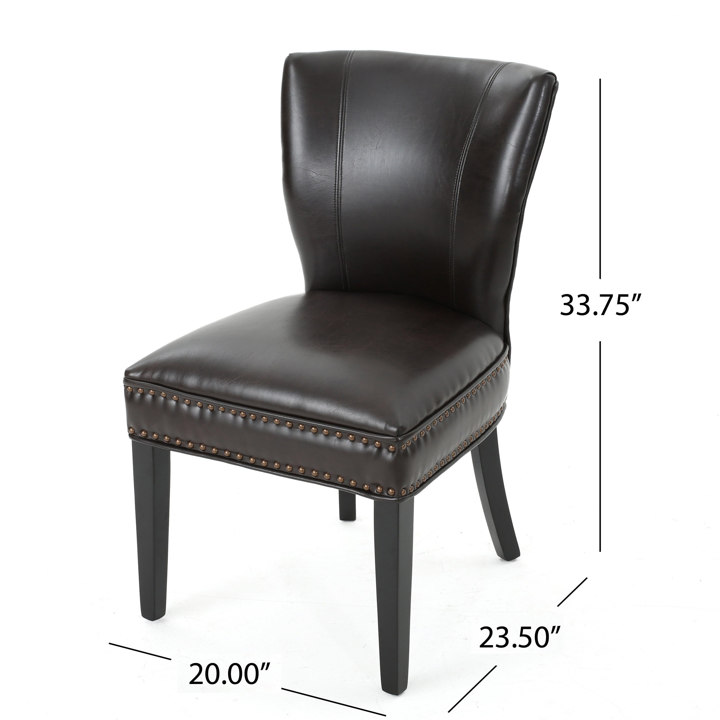 George Brown Leather Dining Chair