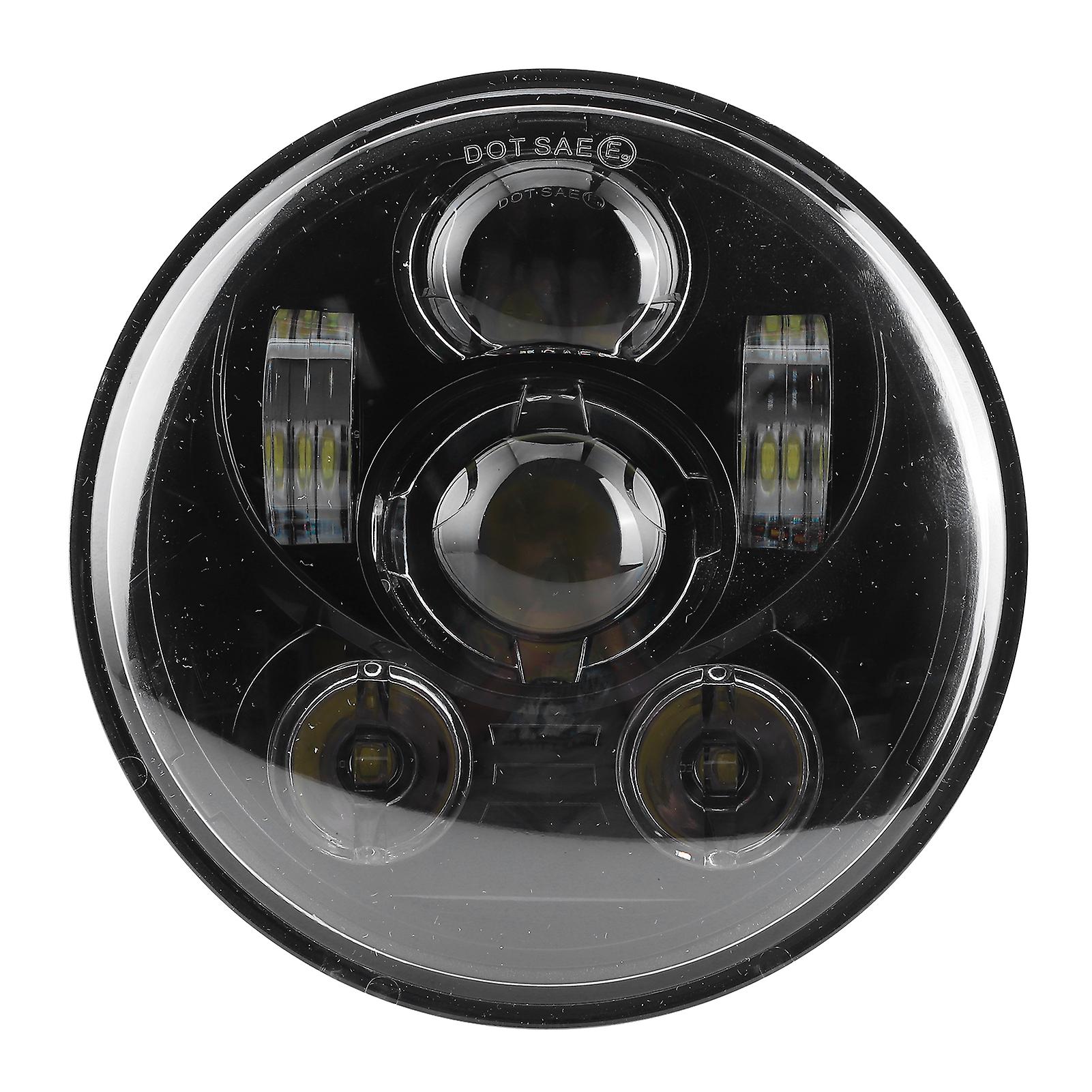 5.75in 75w Led Headlight 6500k High Birhgtness Motorcycle Headlamp Fit For Jeep Wrangler