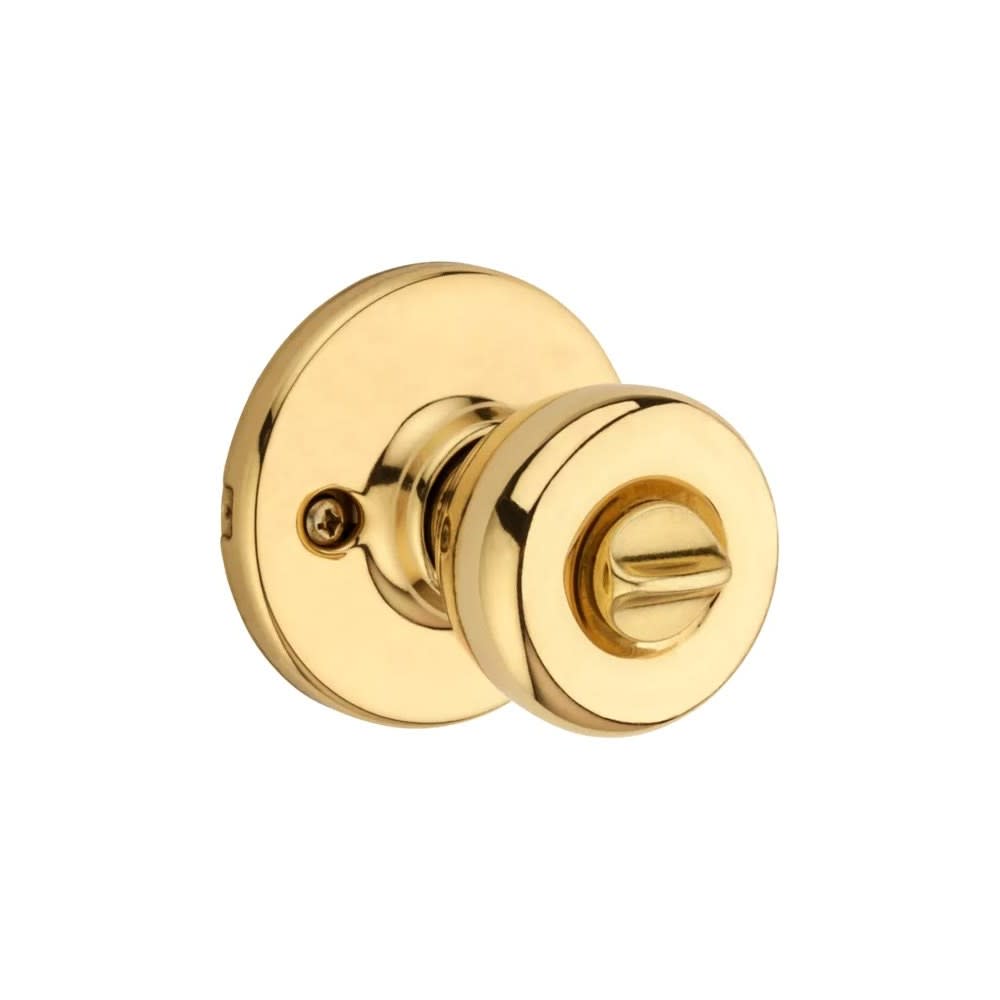 Polished Brass Security Keyed Entry Exterior Tylo Lockset Knob ;