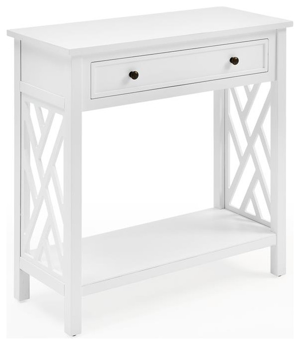 Coventry 36 in. Wood Coffee Table/End Table with Tray and Console Table   White   Transitional   Coffee Table Sets   by Homesquare  Houzz