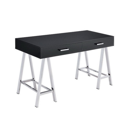 Benjara BM250281 Writing Desk with MDF 2 Drawers a...