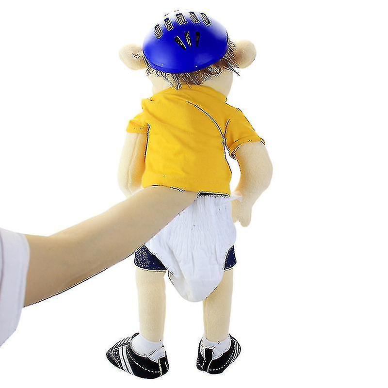 Large Jeffy Boy Hand Puppet Toys 60cm Children Soft Doll Talk Show Party Props Christmas Plush Toy Kids Gift (hy)