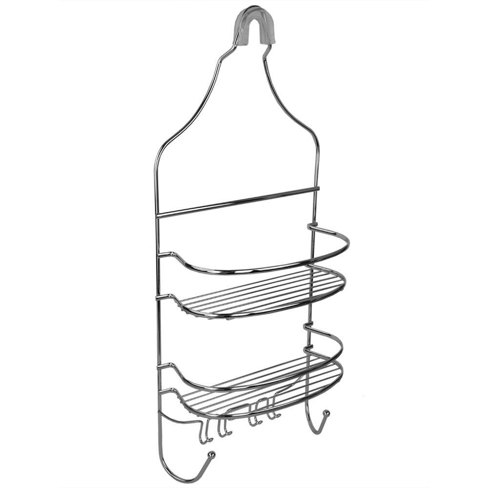 Home Basics Flat Wire Shower Caddy in Chrome SC00460