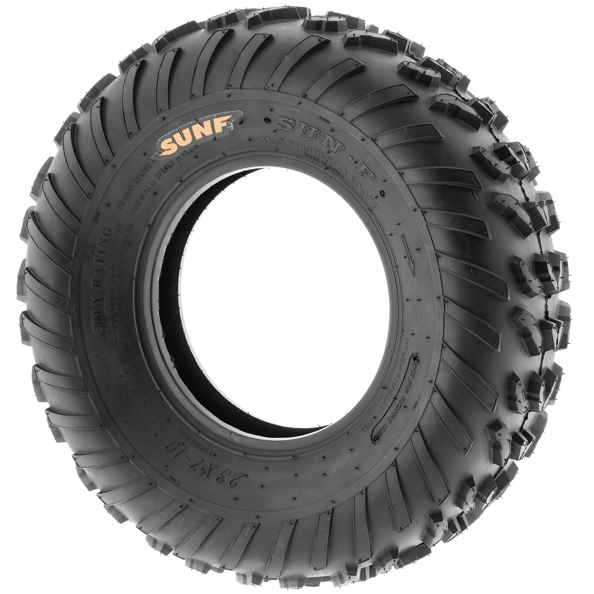 SunF All Trail ATV UTV Tires 23x7-10 6 PR A007 (Pair of 2)