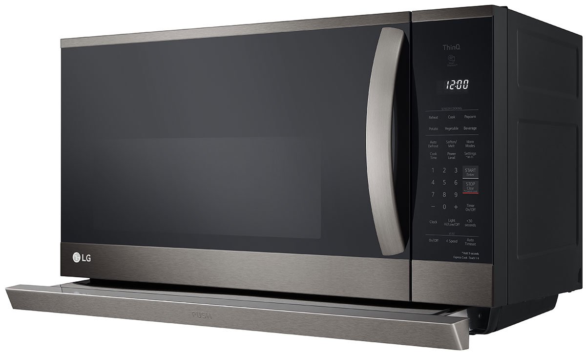 LG 2.1 Cu. Ft. PrintProof Black Stainless Steel Wi-Fi Enabled Over-The-Range Microwave Oven With EasyClean