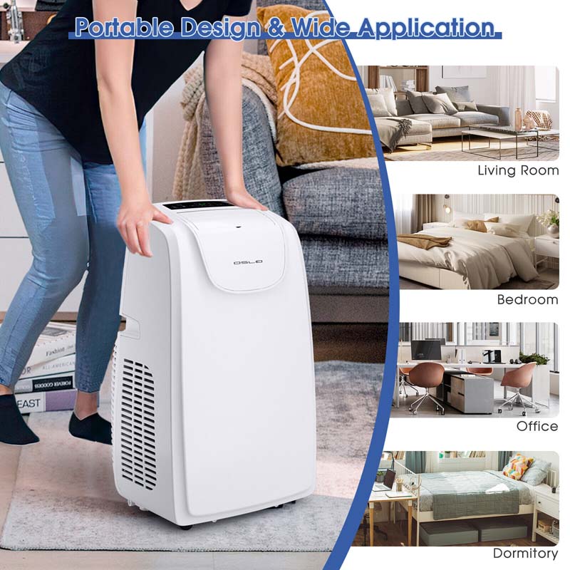 12000 BTU Portable Air Conditioner with Remote Control Cooling Fan Dehumidifier