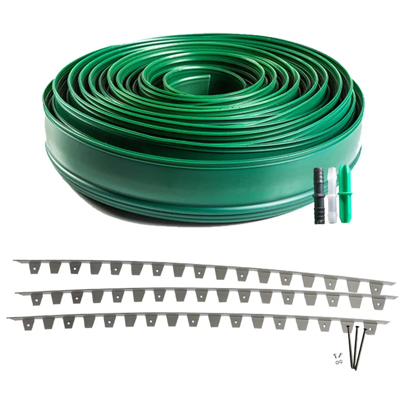 JNZ Manufacturer Supply Garden Pound in Plastic Landscape Edging Tape Lawn Edging Fence Set with peg