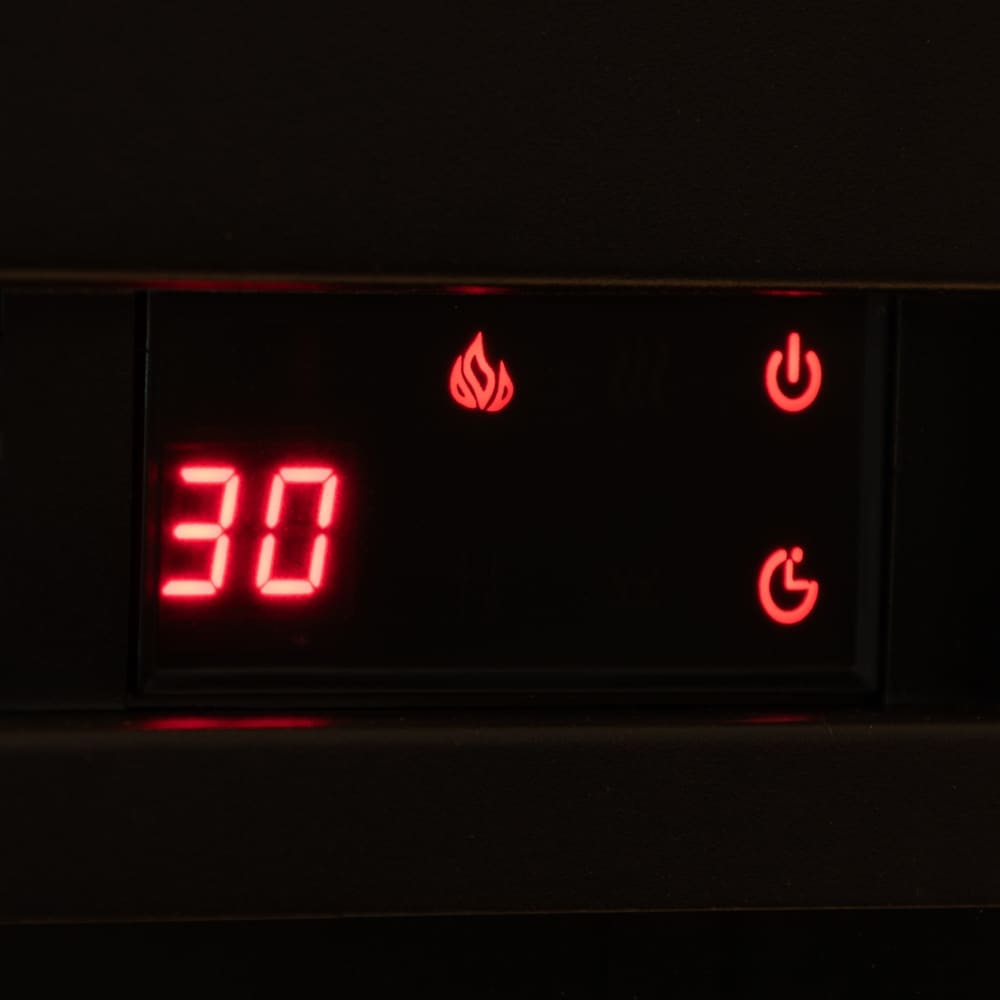 23 inch Electric Fireplace with Remote   Black