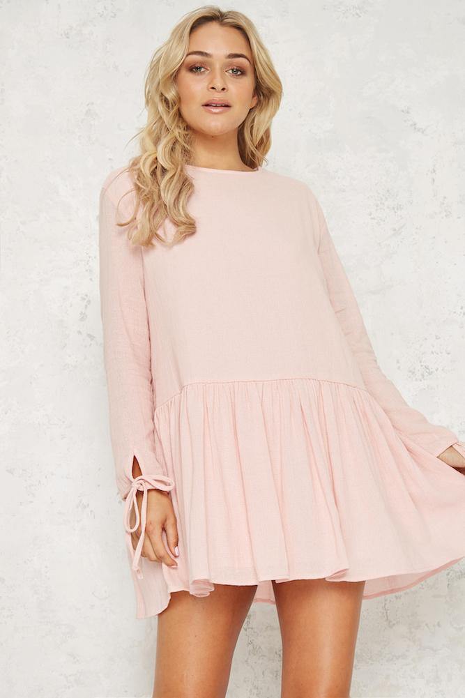 On Sight Dress Blush