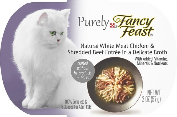 Fancy Feast Purely White Meat Chicken and Shredded Beef Wet Cat Food