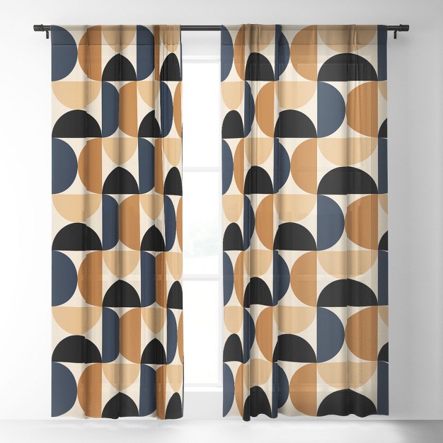 Color Poems Bold Minimalism Xii Single Panel Sheer Window Curtain Society6