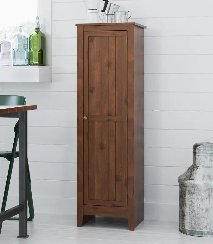 Milford Pine Single Door Storage Pantry