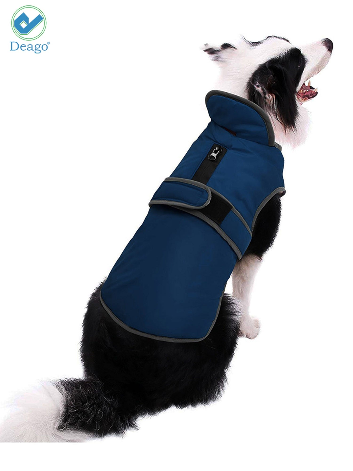 Deago Medium Dog Vest Jacket Padded Coat Sweater Warm Dog Clothes Pet Cold Weather Apparels