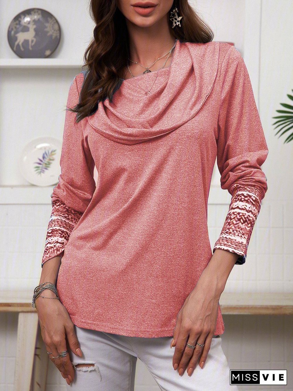 Women Vintage Long Sleeve Sweatshirts