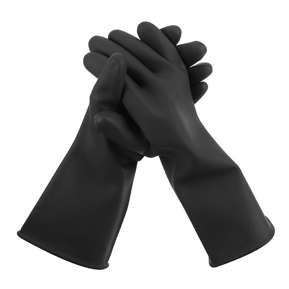 Chemical Protective Rubber Gloves Long Sleeve Acid And Alkali Resistance Insulation Equipment