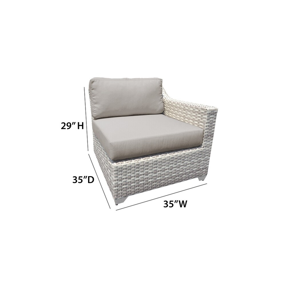 Fairmont 3 Piece Outdoor Wicker Patio Furniture Set