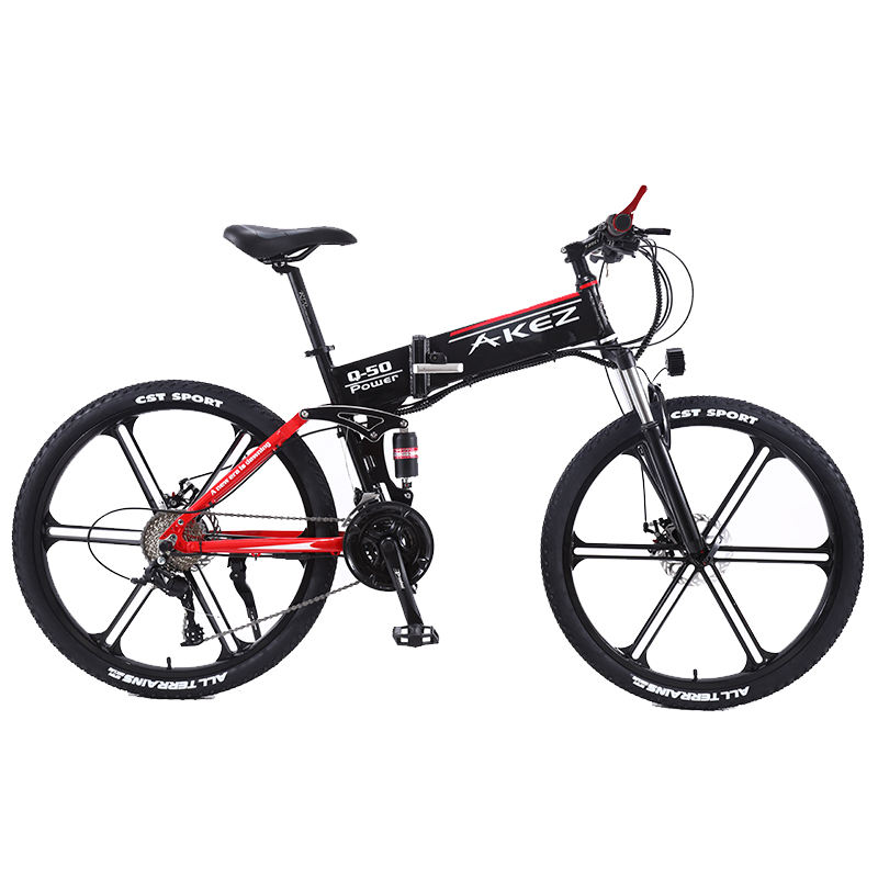 New Model 350W 36V 10AH 26 Inch 27  Speed 5 Blade Wheel Electric Bicycles Folding Electrical Bikes