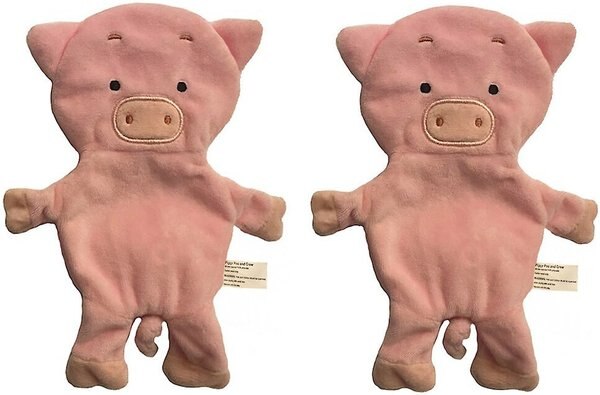 Piggy Poo and Crew Pig Paper Crinkle Squeaker Toy， 2 count