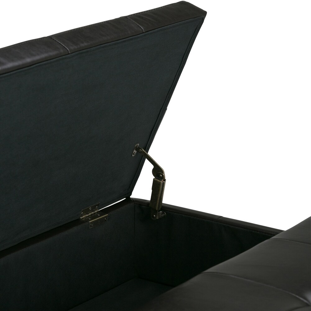 WYNDENHALL Lancaster 36 in. Wide Contemporary Square Table Ottoman