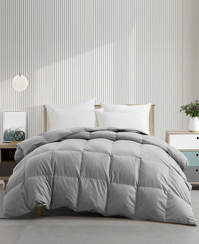 UNIKOME Warm and Cozy 360 Thread Count All Season Down and Feather Fiber Comforter Collection