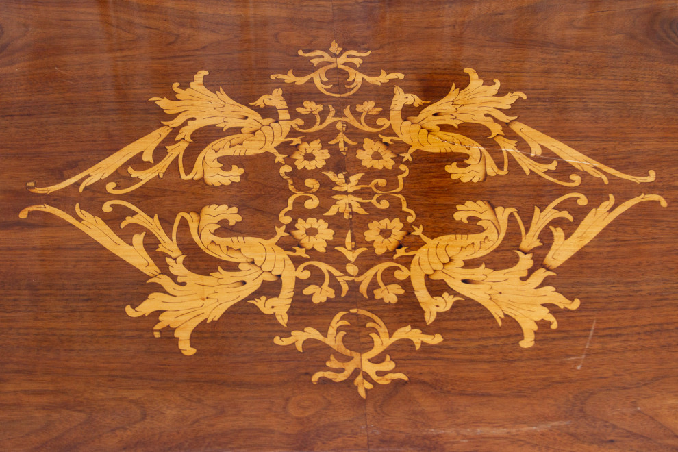 Dutch Colonial Marquetry Coffee Table   Traditional   Coffee Tables   by De cor  Houzz