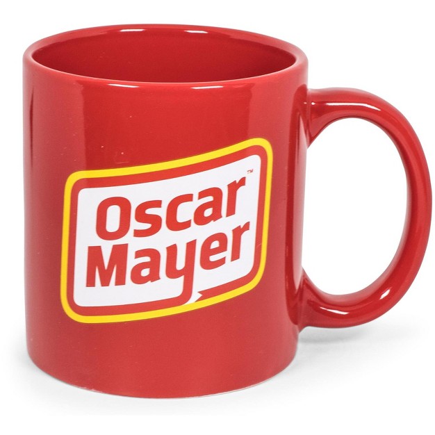 Toynk Oscar Mayer Hot Dog Logo Ceramic Coffee Mug Holds 16 Ounces