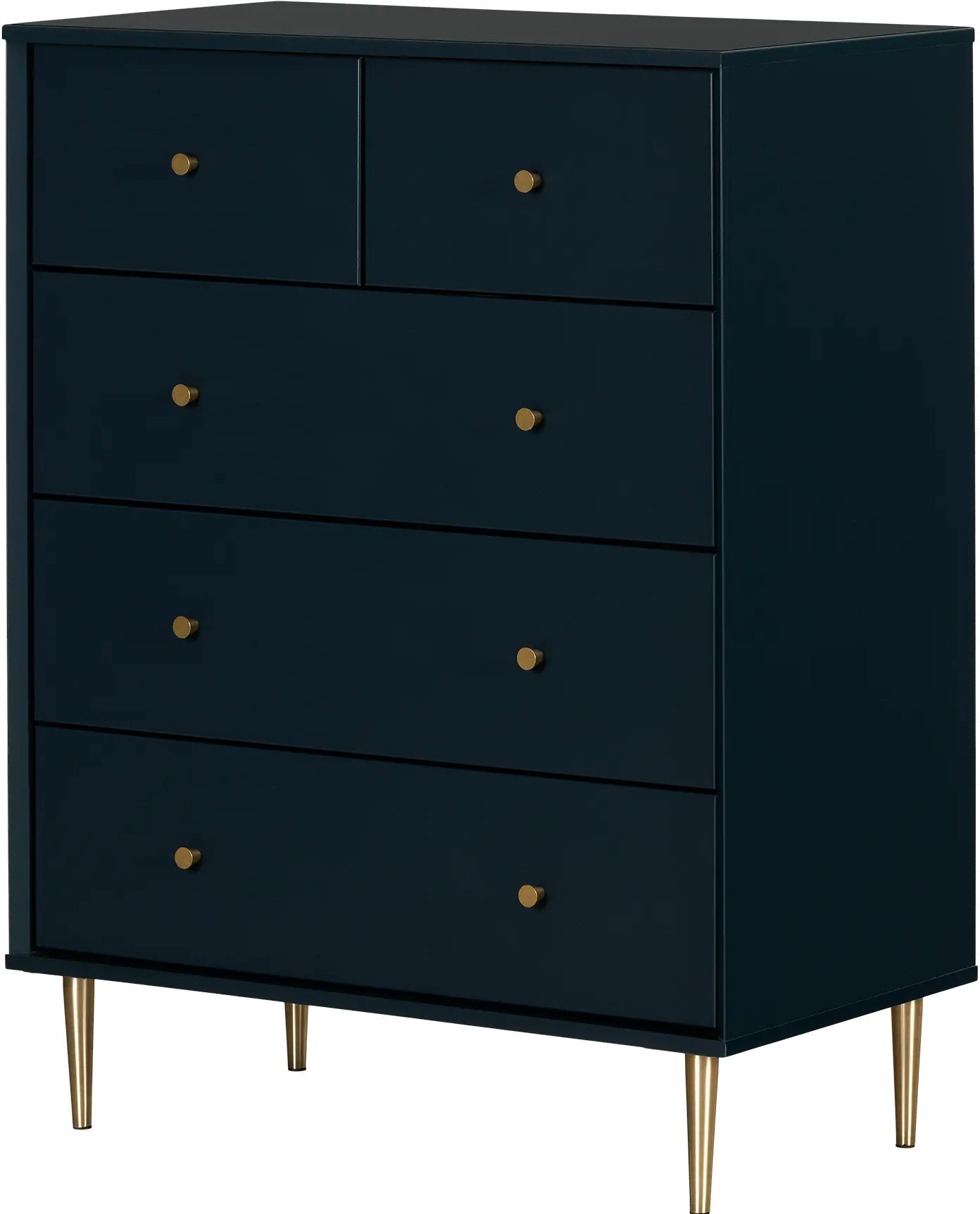 Dylane Navy Blue 5-Drawer Chest of Drawers - South Shore