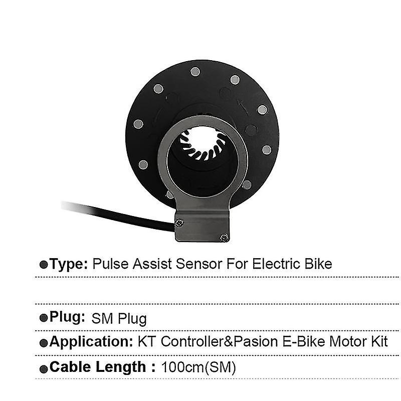 Electric Bicycle Pedal Pas System Assistant Sensor Kt-10b 10 Magnets Left Side Speed Sensor Ebike C