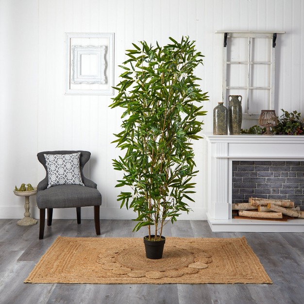 Nearly Natural 6-ft Bamboo Artificial Tree (real Touch) Uv Resistant (indoor/outdoor)