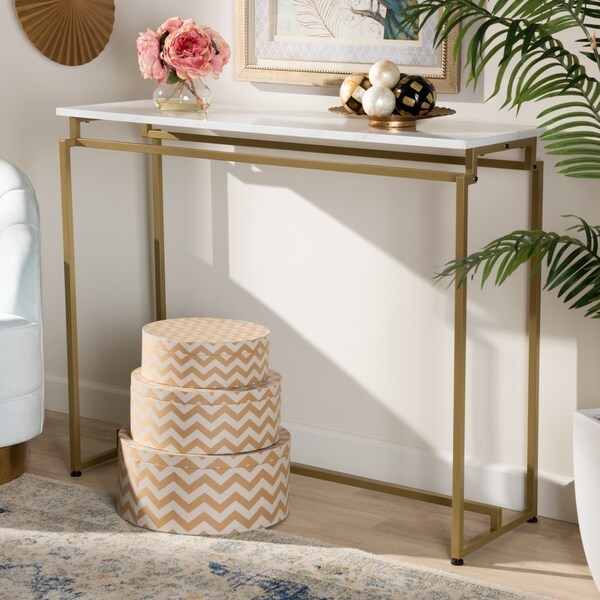 Silver Orchid Coleman Modern and Contemporary Console Table