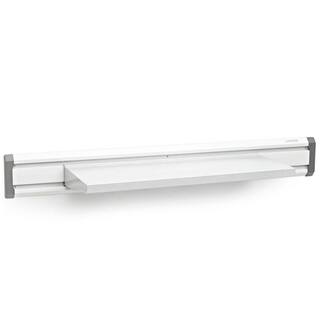 Gladiator Premier Series 12 in. x 30 in. Steel Garage Wall Shelving in Hammered White GAWA30SFZW