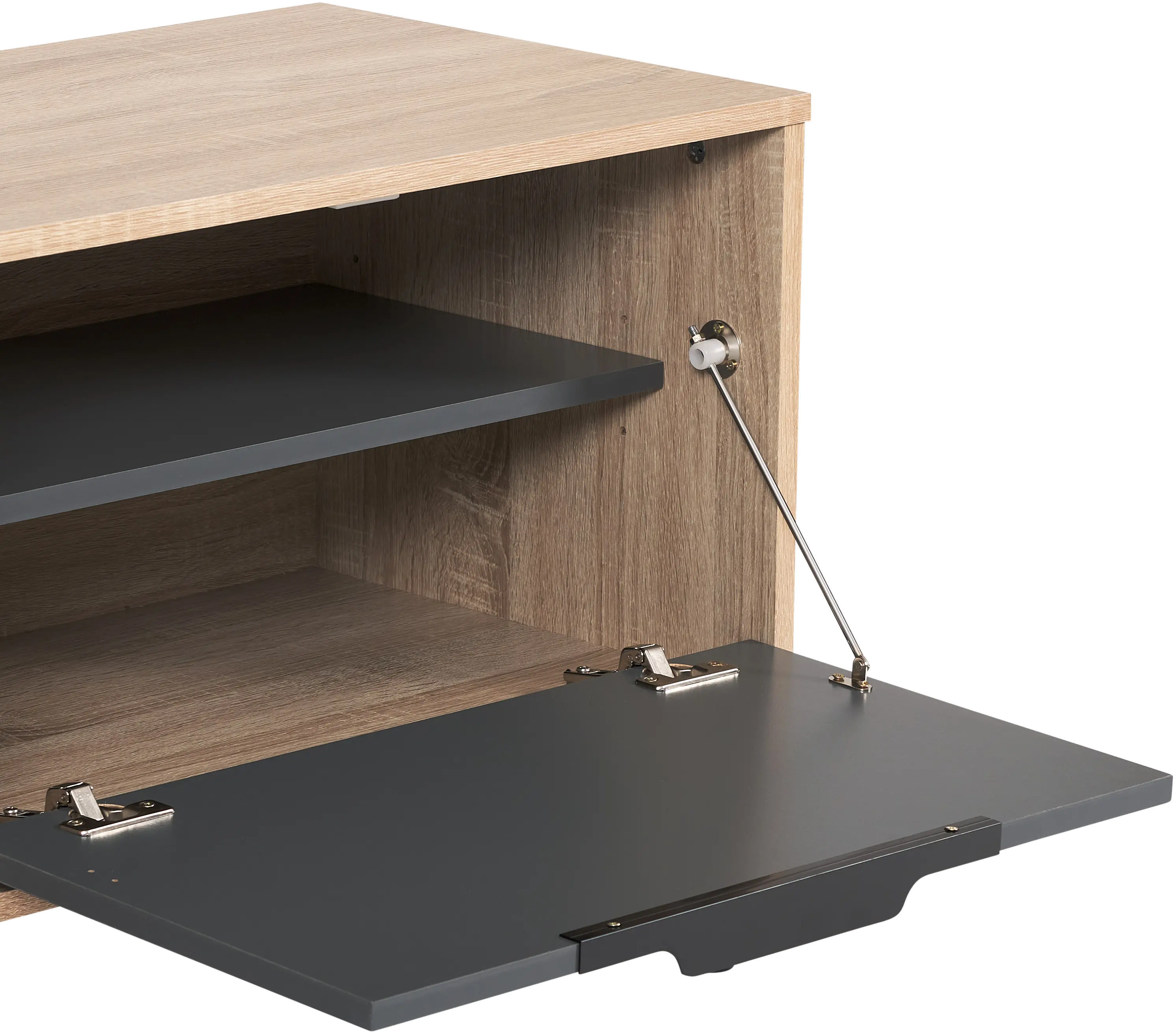 Cole Light Brown TV Stand with Storage