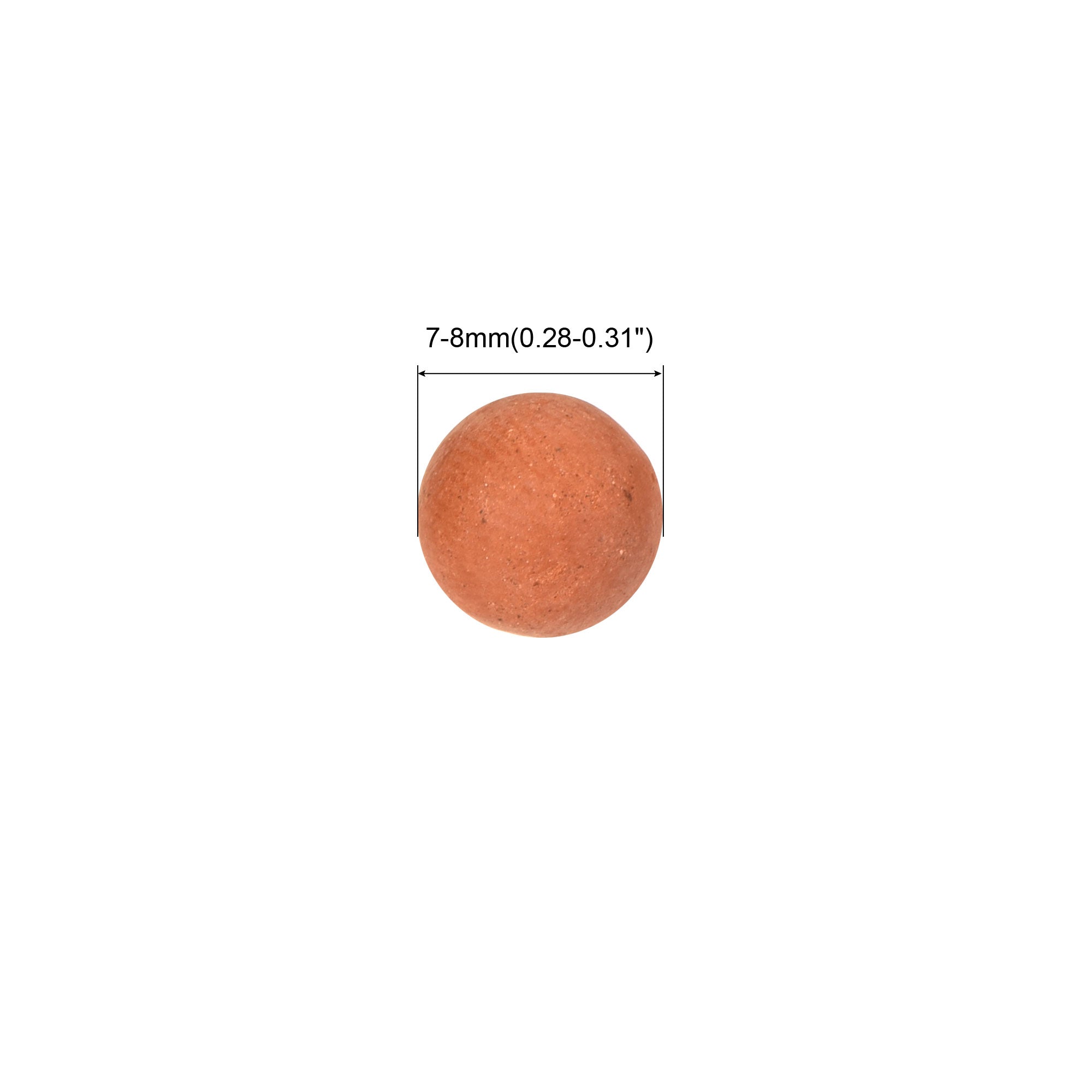 Uxcell 7-8mm 0.22 Lbs Clay Pebbles Red Gardening Potted Balls for Hydroponic Growing