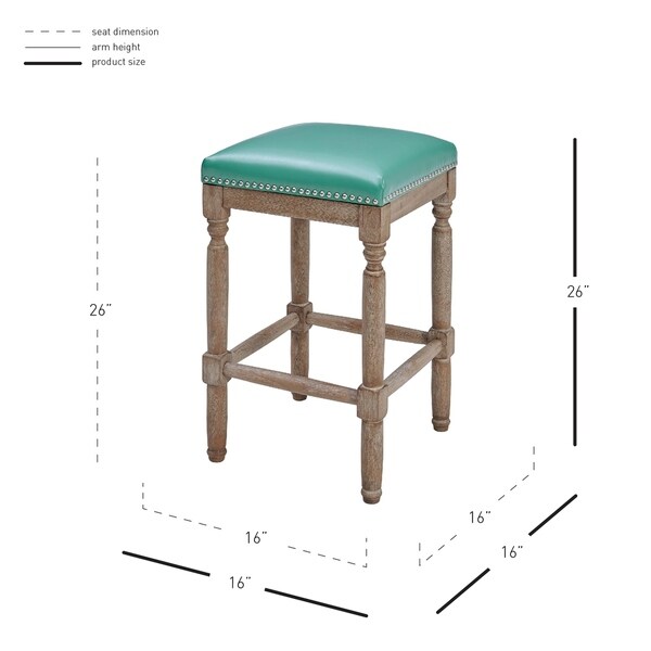 Ernie Bonded Leather Counter Stool