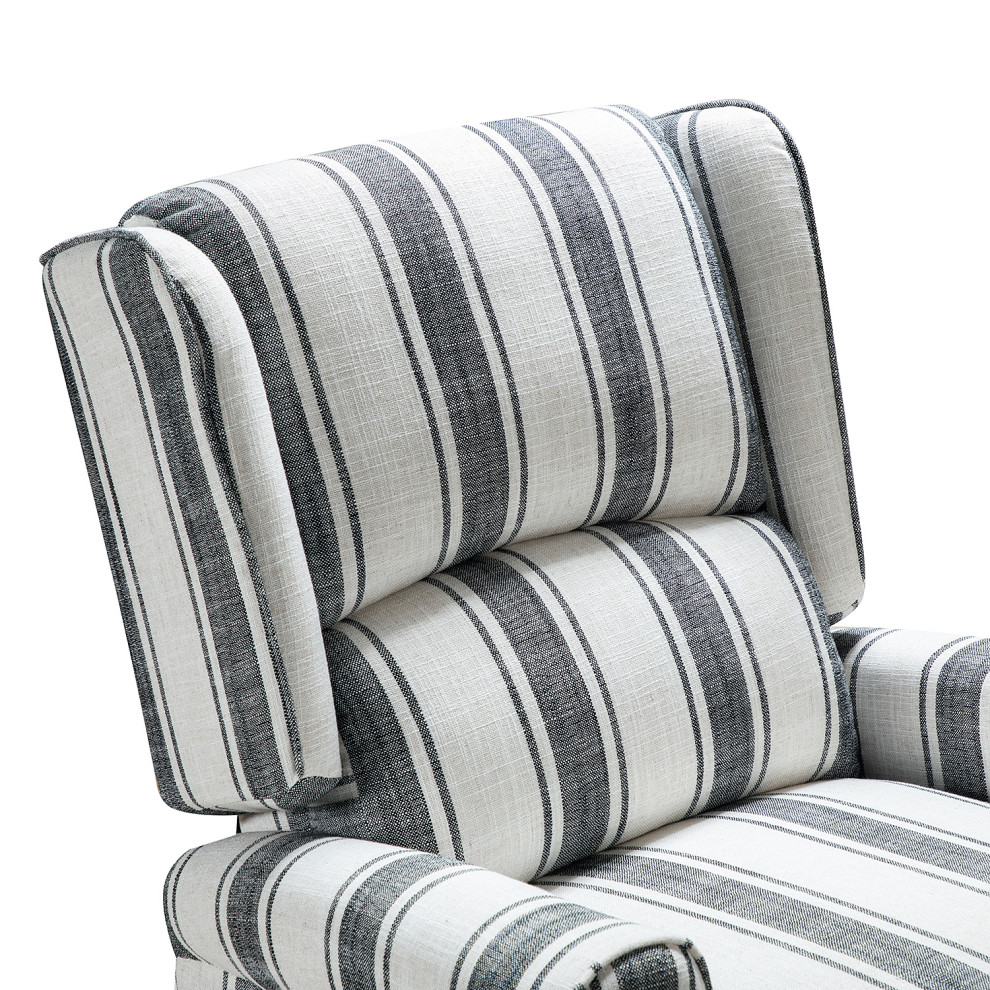 Modern Manual Wingback Recliner Set of 2   Farmhouse   Recliner Chairs   by Karat Home  Houzz