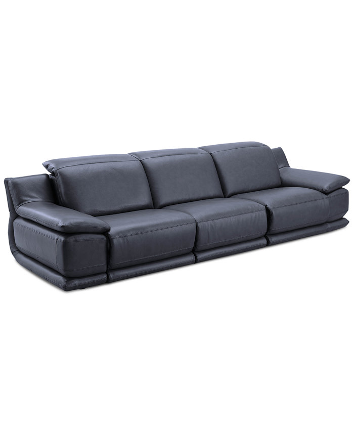 Furniture Daisley 3-Pc. Leather Sofa with 2 Power Recliners