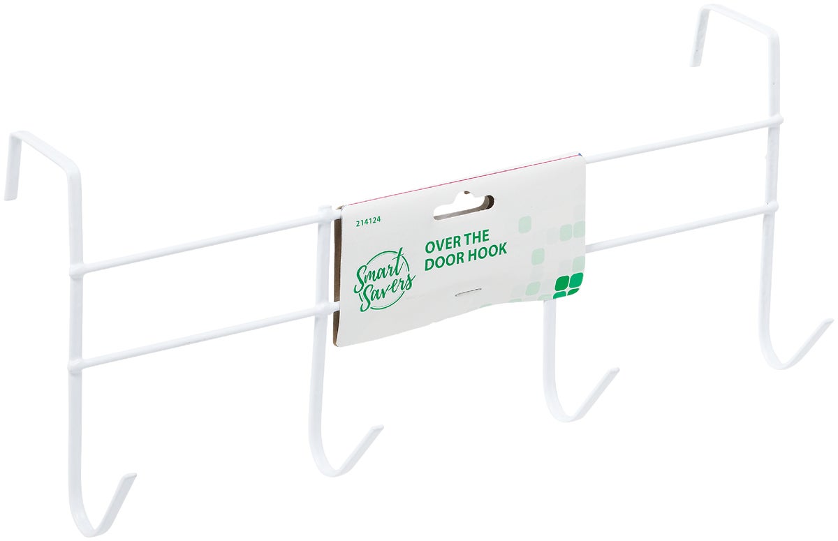 Smart Savers Over The Door Hook White (Pack of 12)