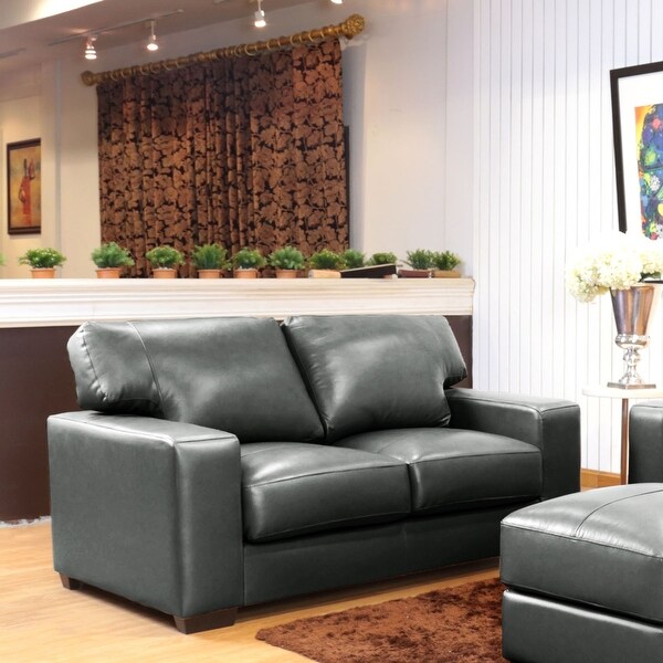 Bordeaux Leather Match Sofa，Loveseat，Armchair and Ottoman