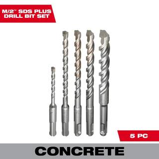 MW 2-Cutter SDS-PLUS Carbide Hammer Drill Bit Set (5-Piece) 48-20-7490