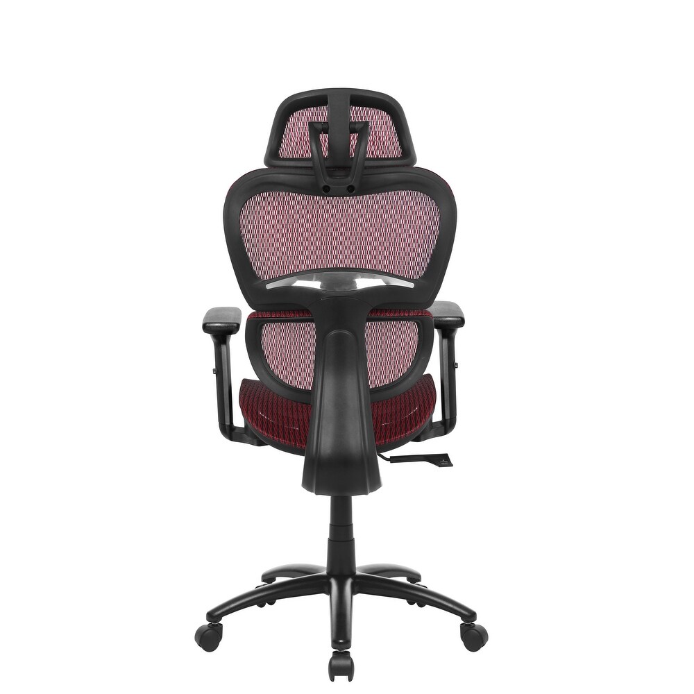 3D Arms Computer Chair Comfort Adjustable Chair with Adjustable Headrest Office Chair Back Desk Chair Rolling Industrial Chair