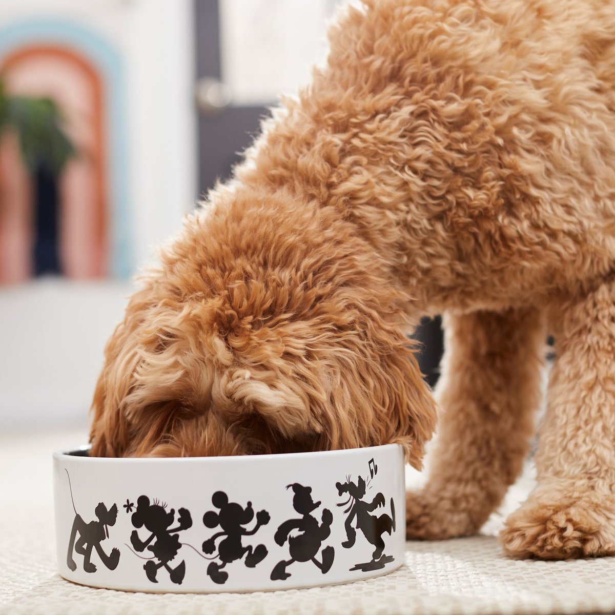 Disney Mickey Mouse Non-Skid Ceramic Dog and Cat Bowl