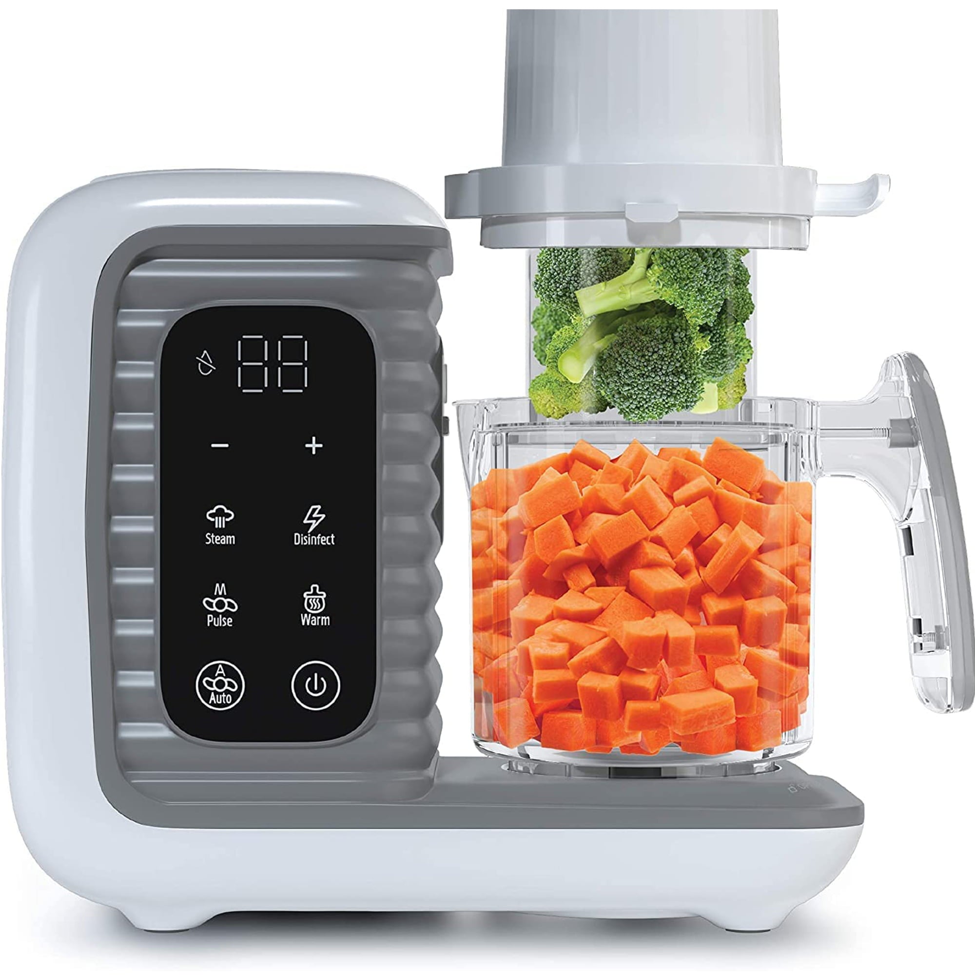 Children of Design 8-in-1 Baby Food Maker, Steamer, Blender, Masher, Formula & Bottle Warmer, Processor and Puree Machine, Gray