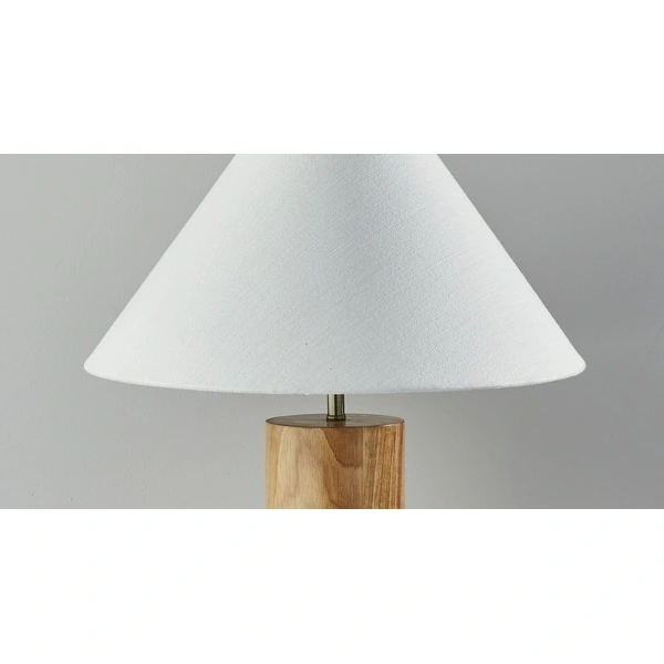 Canopy Natural Wood Block Table Lamp - 18 x 18 x 25.5