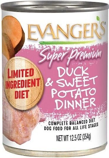 Evanger's Super Premium Duck and Sweet Potato Dinner Canned Dog Food