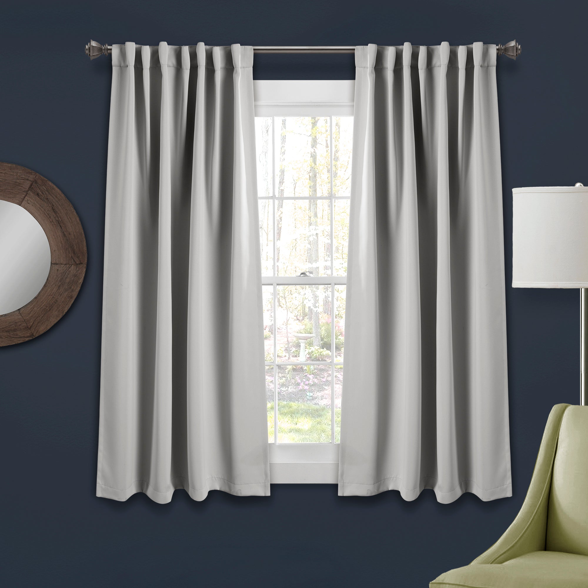 Insulated Back Tab Blackout Curtain Panel Set